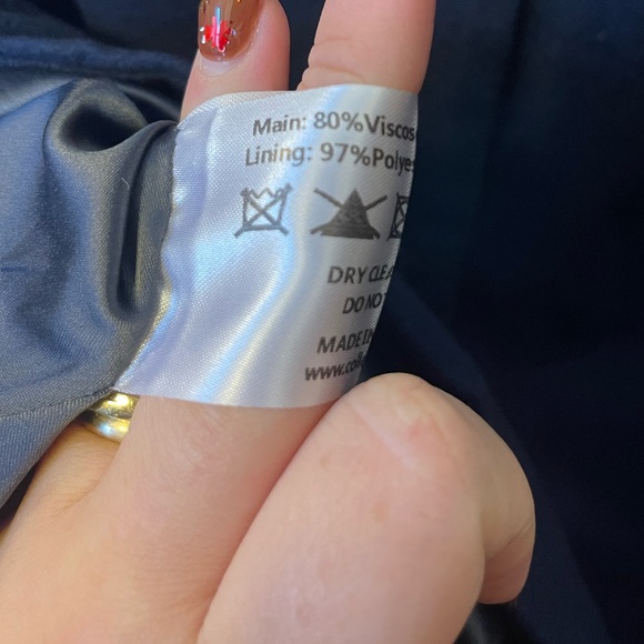 Collectif Vintage London Navy Blue Blazer Jacket - Picture 9 of 11